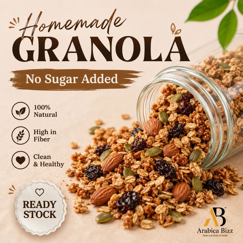 Granola Homemade | Halal | No Sugar | High Protein | Muslim Product
