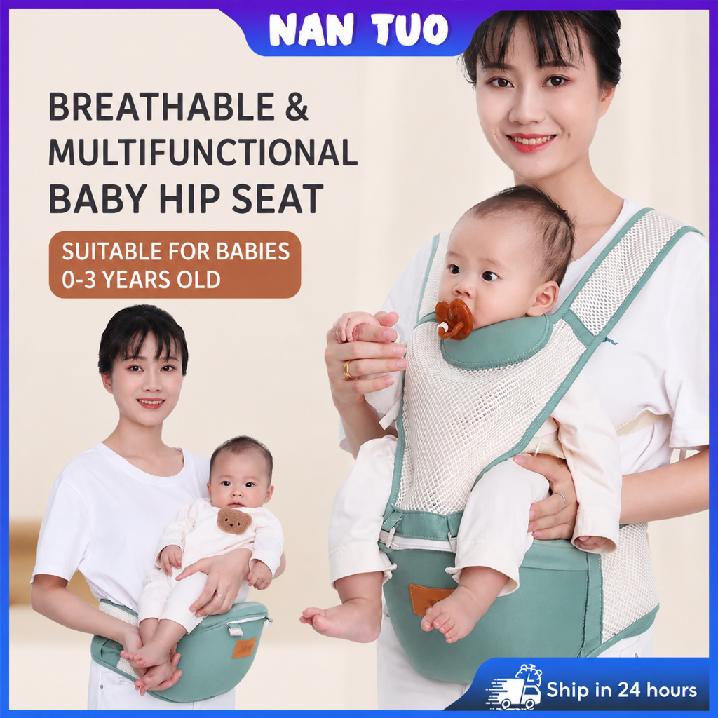 4 IN 1 Baby Carrier Multifunctional Baby Gear kids Hip Seat Infant Sling Backpack Pembawa Bayi