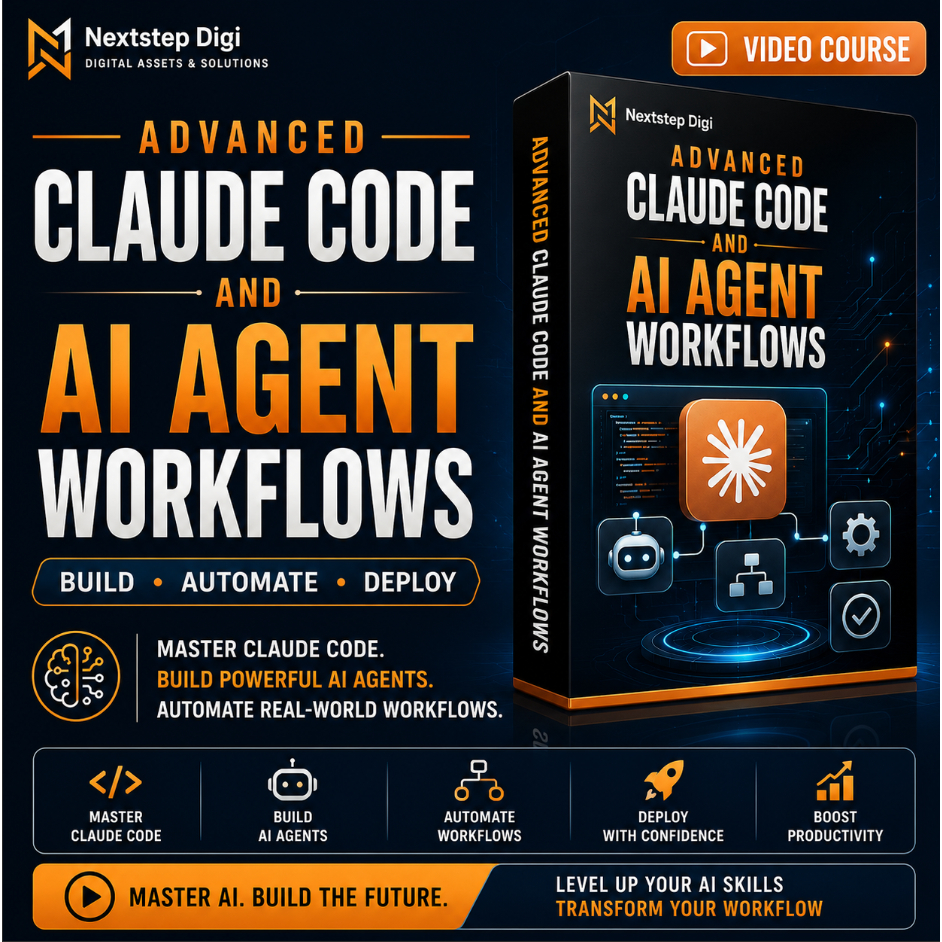 🔥[Instant Delivery] Advanced Claude Code & AI Agent Workflows | MCP & Subagents | Expert Video Course