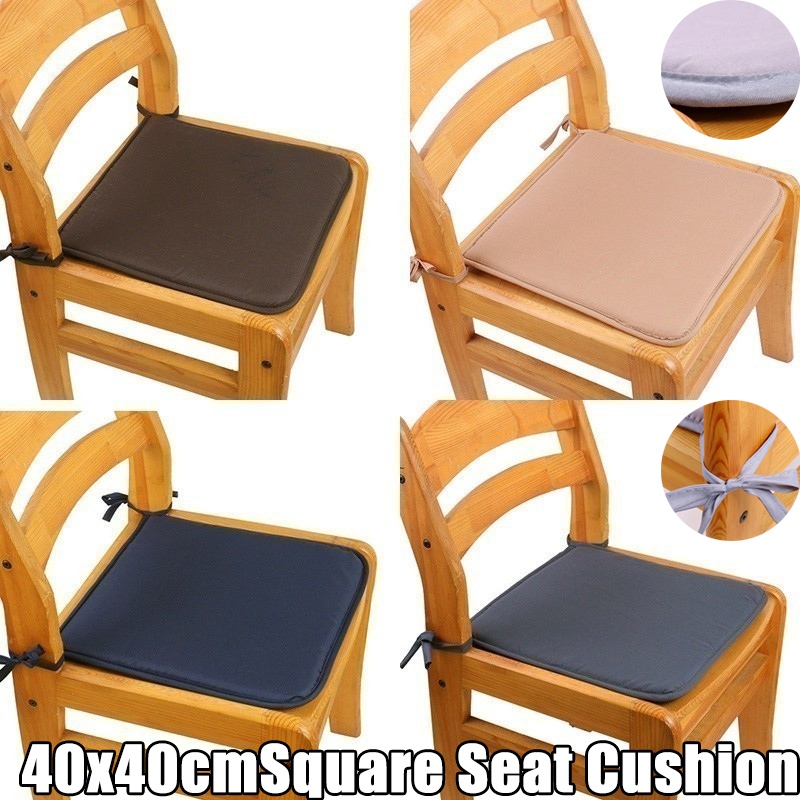 40x40cm/Square Seat Cushion Home Kitchen Office Dining Chair Cushion Seat Mat Kusyen Alas Kerusi