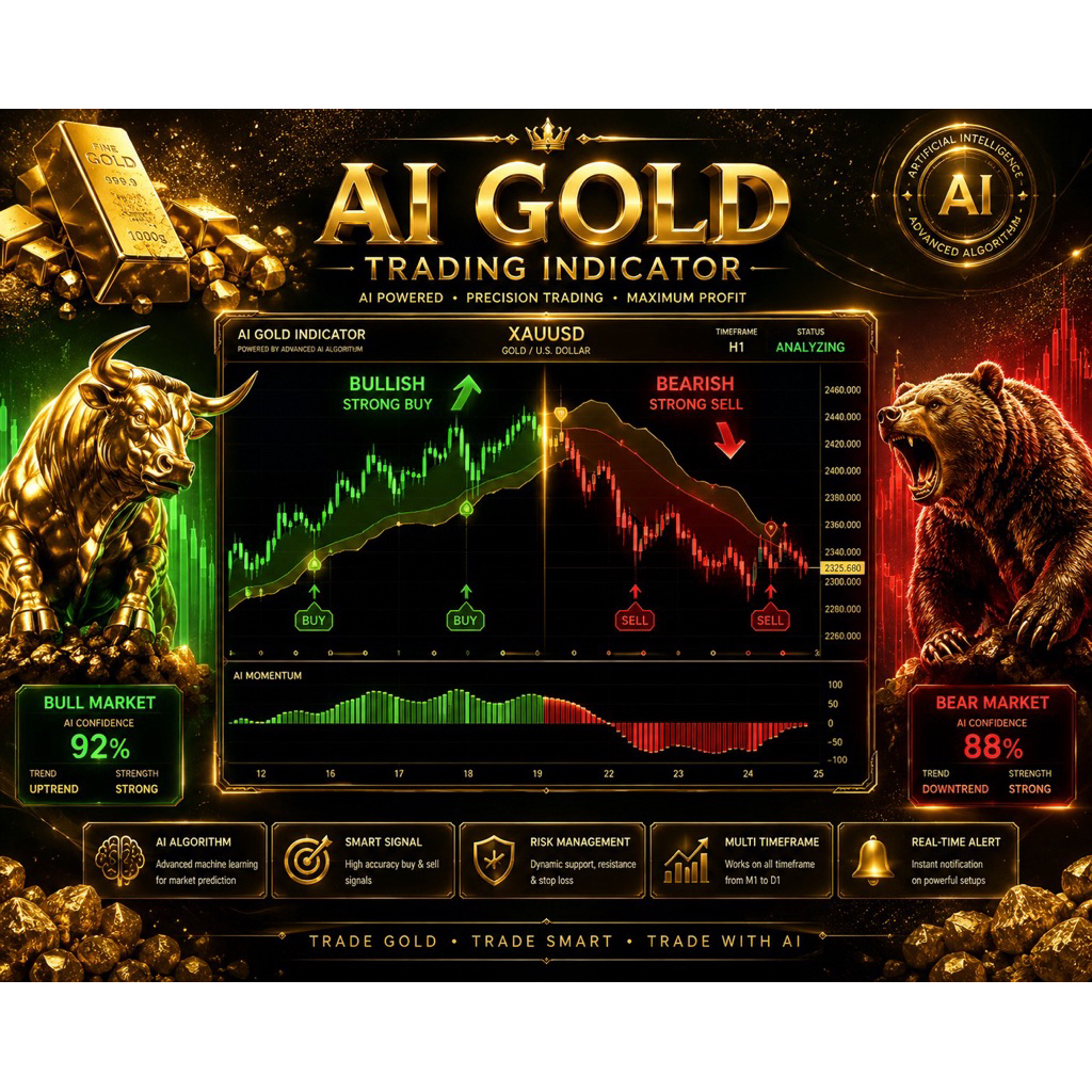 GOLD Trajectory Detector AI (Indicator + Manual eBook)