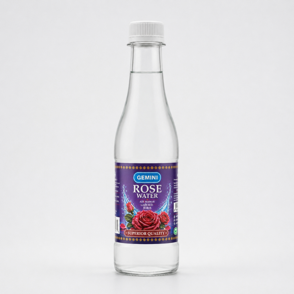 GEMINI ROSE WATER 300ml/Air Mawar 300ml/Pannir 300ml/Premium/Pure/Kualiti/Aroma/Wangi/Asli