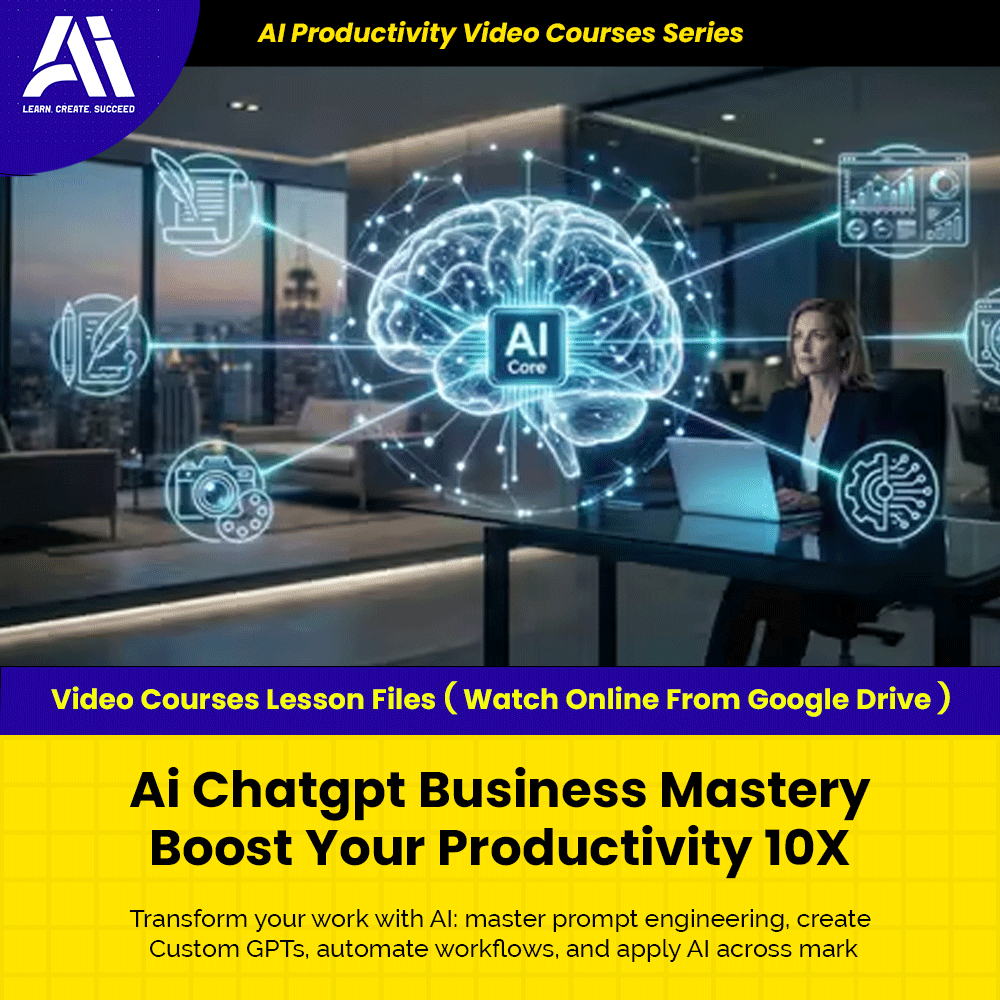 Learn Ai Courses - Ai Chatgpt Business Mastery Boost Your Productivity 10X | Ai Productivity Video Lesson