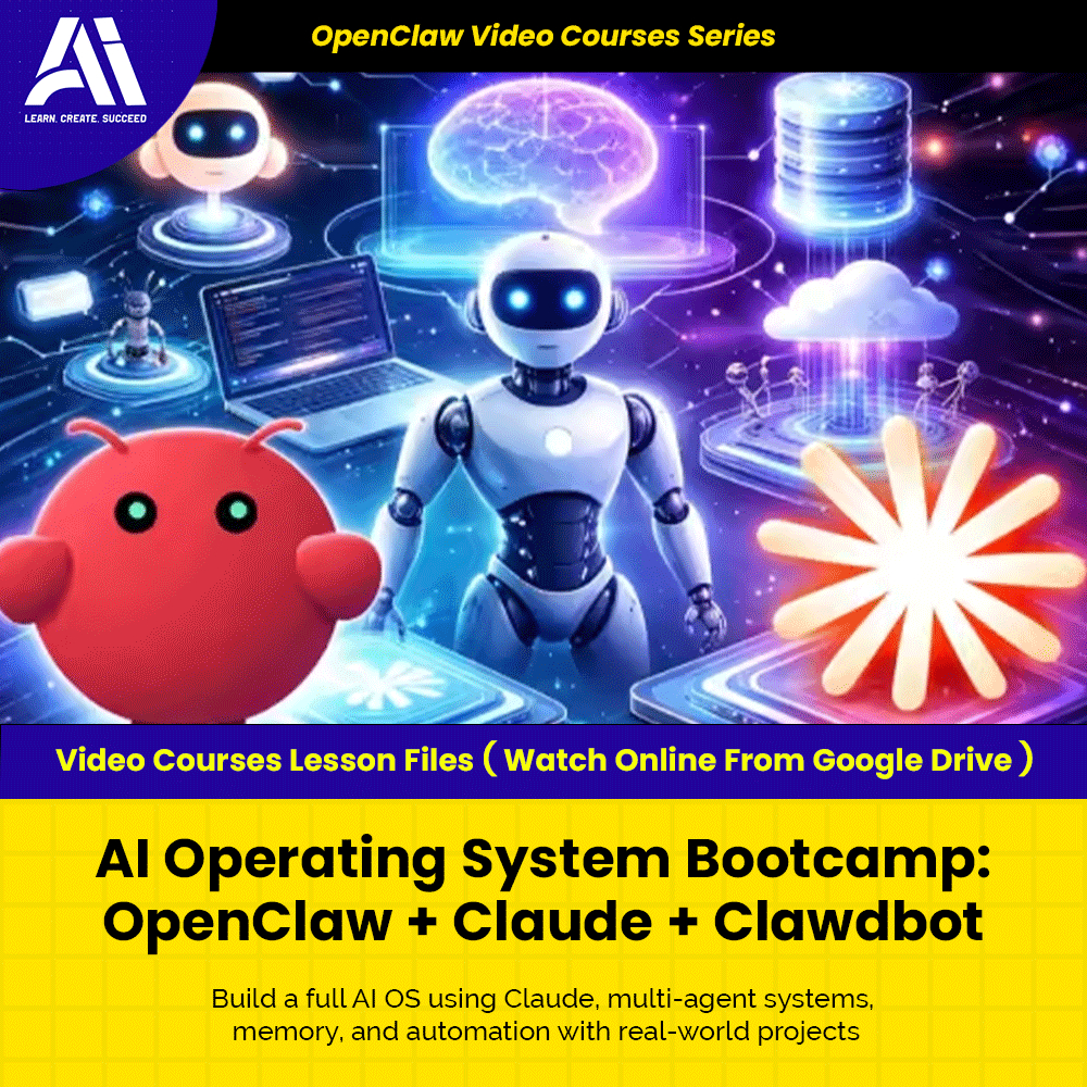 OpenClaw Video Courses - AI Operating System Bootcamp OpenClaw + Claude + Clawdbot | Learn OpenClaw | Ai Agent