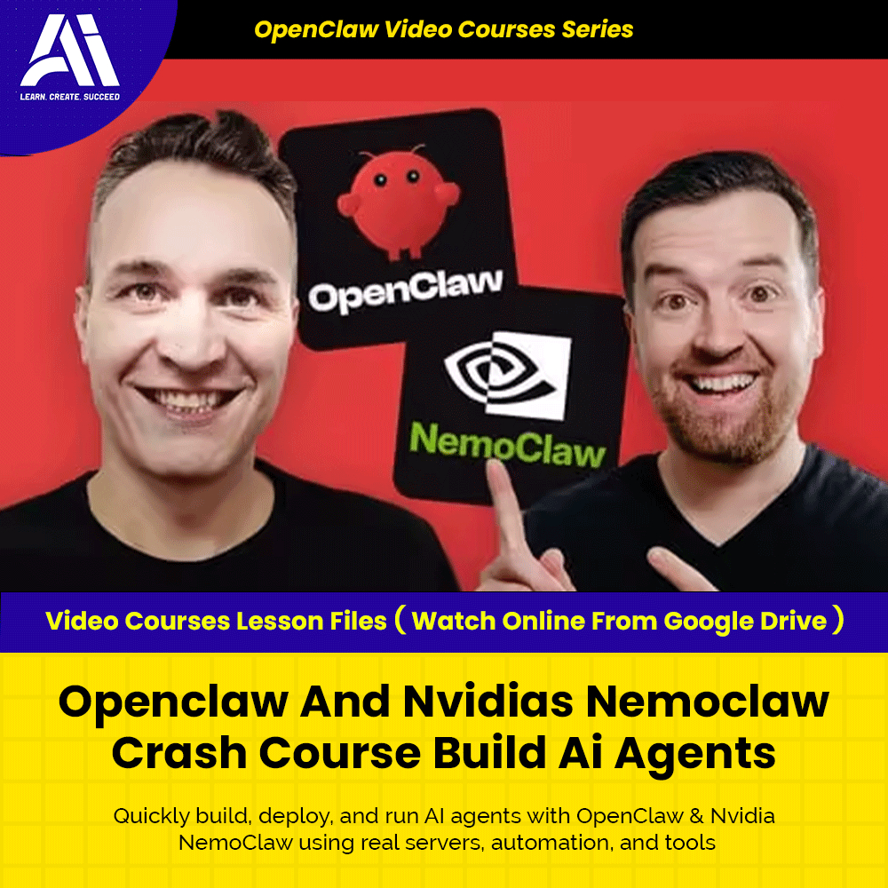 OpenClaw Video Courses - Openclaw And Nvidias Nemoclaw Crash Course Build Ai Agents | Learn OpenClaw | Ai Agent