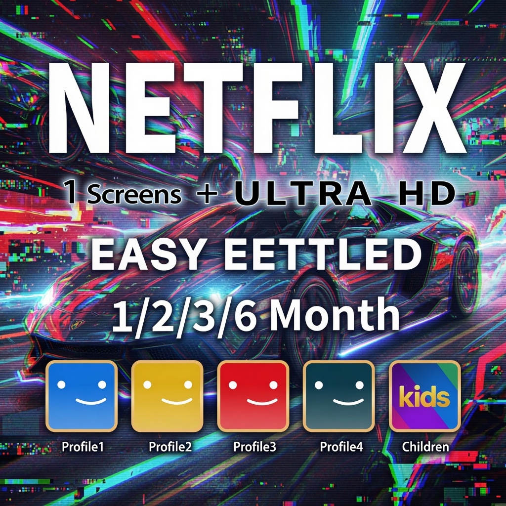 NETFLIX Account 4K FIix Account Premium Plan Neflix Murahflix NX