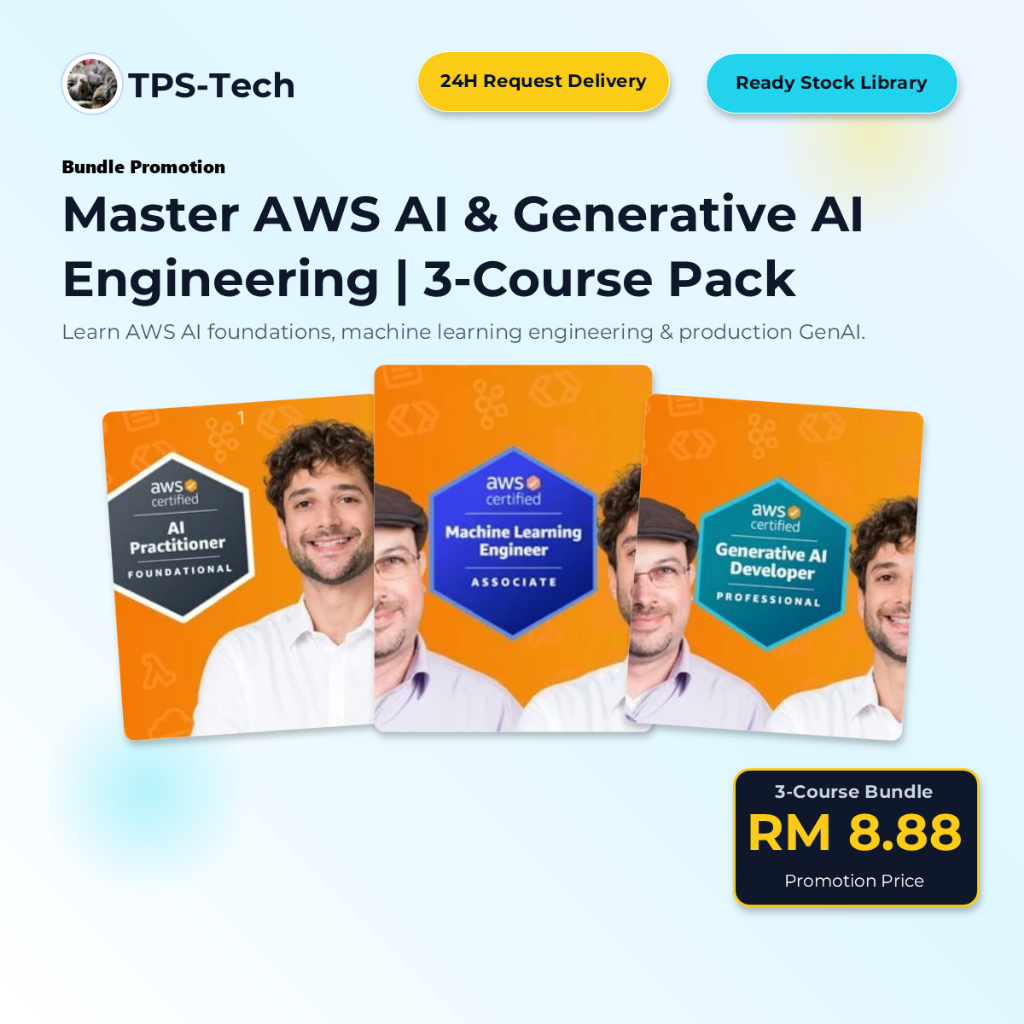 🔥[3-COURSE BUNDLE] Udemy - Master AWS AI & Generative AI Engineering