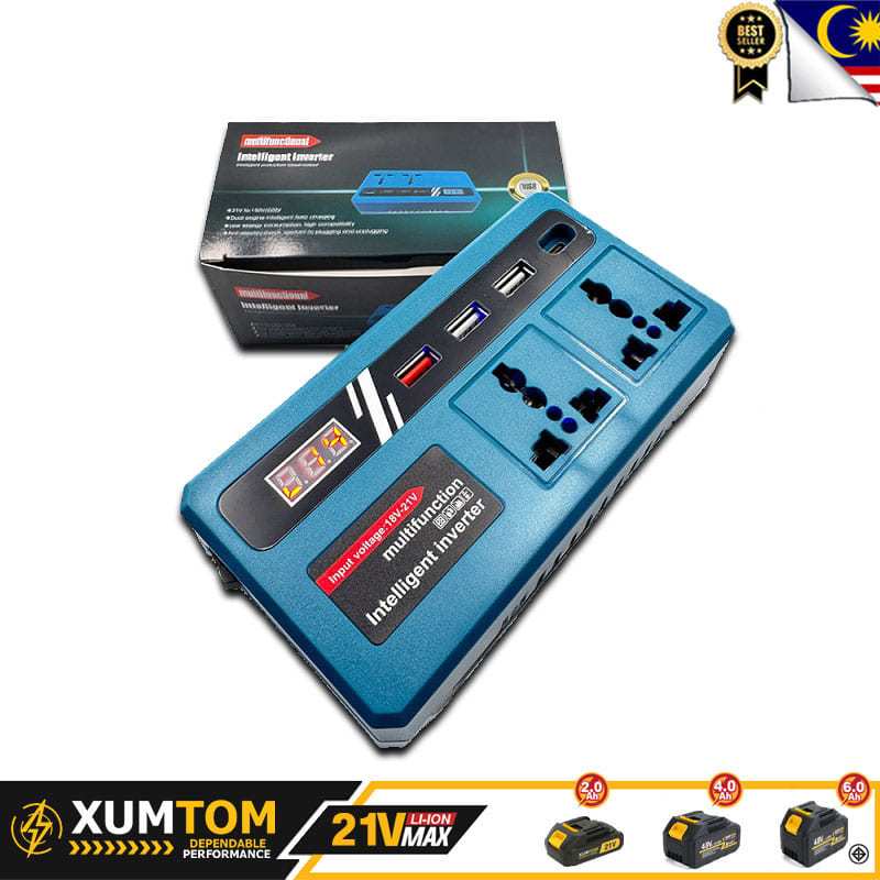 Car Power Inverters Power Inverters for 20V Battery Inverter 20v to 220v Converter with Dual USB,AC Outlet and Type-C