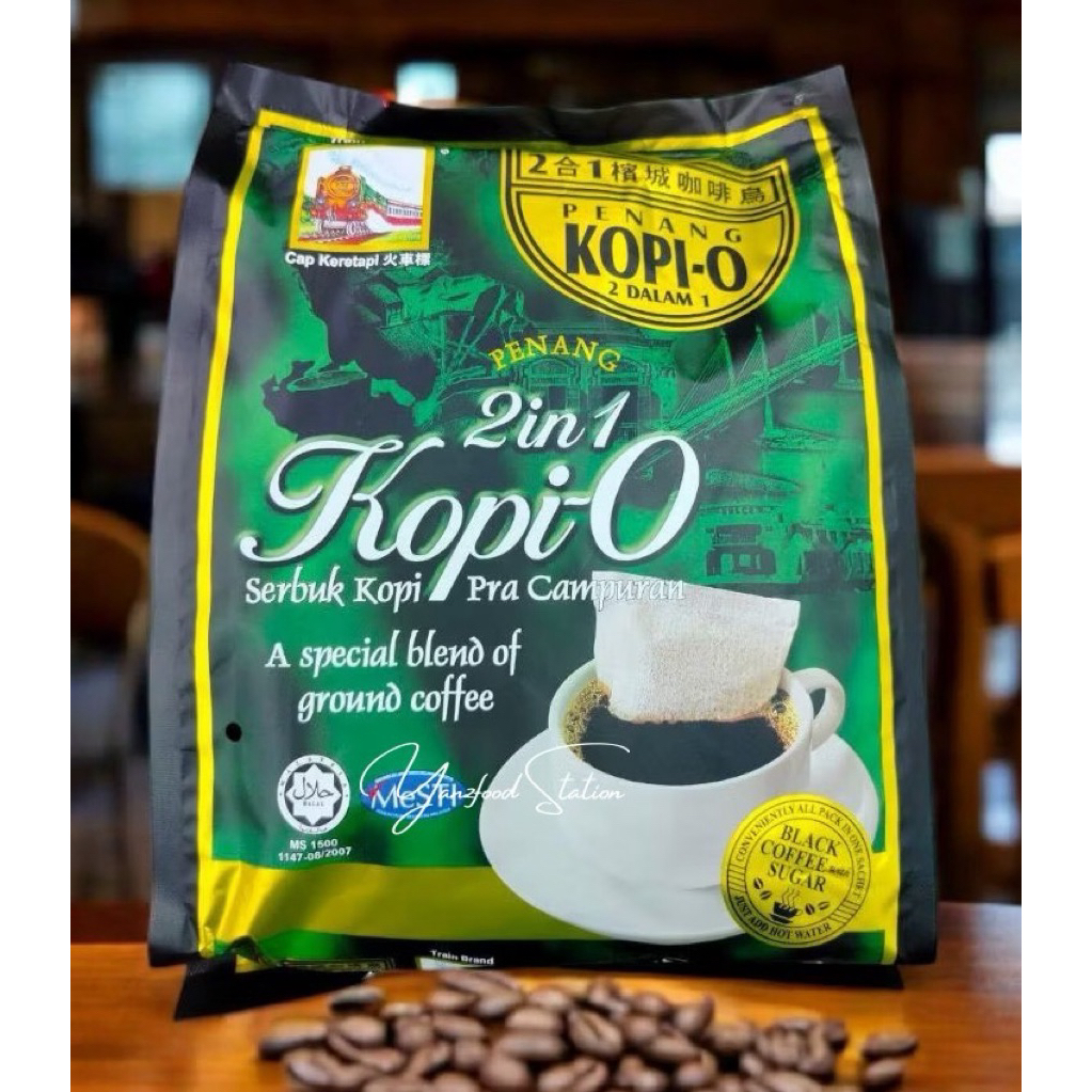 Cap Keretapi Penang Train Brand 2 in 1 Kopi-O 槟城火车标2合1咖啡乌 (18’s x 25g)