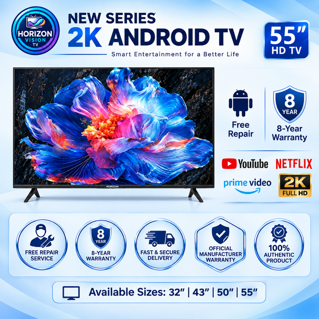 Android TV  32“/43 "/50 " /55"/65" Netflix/YouTube/Google Play 3-Year Warranty Borderless TV, HDMI, Monitor Screen