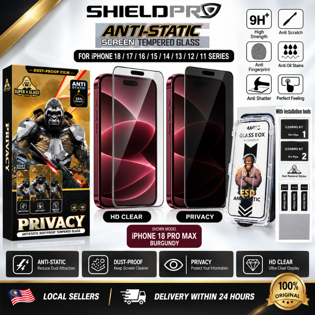 King Kong tempered glass for Iphone 18 17 PRO MAX 16 AIR 17e 16E 15 PLUS 14 13 12 11 X XR Privacy HD screen protector