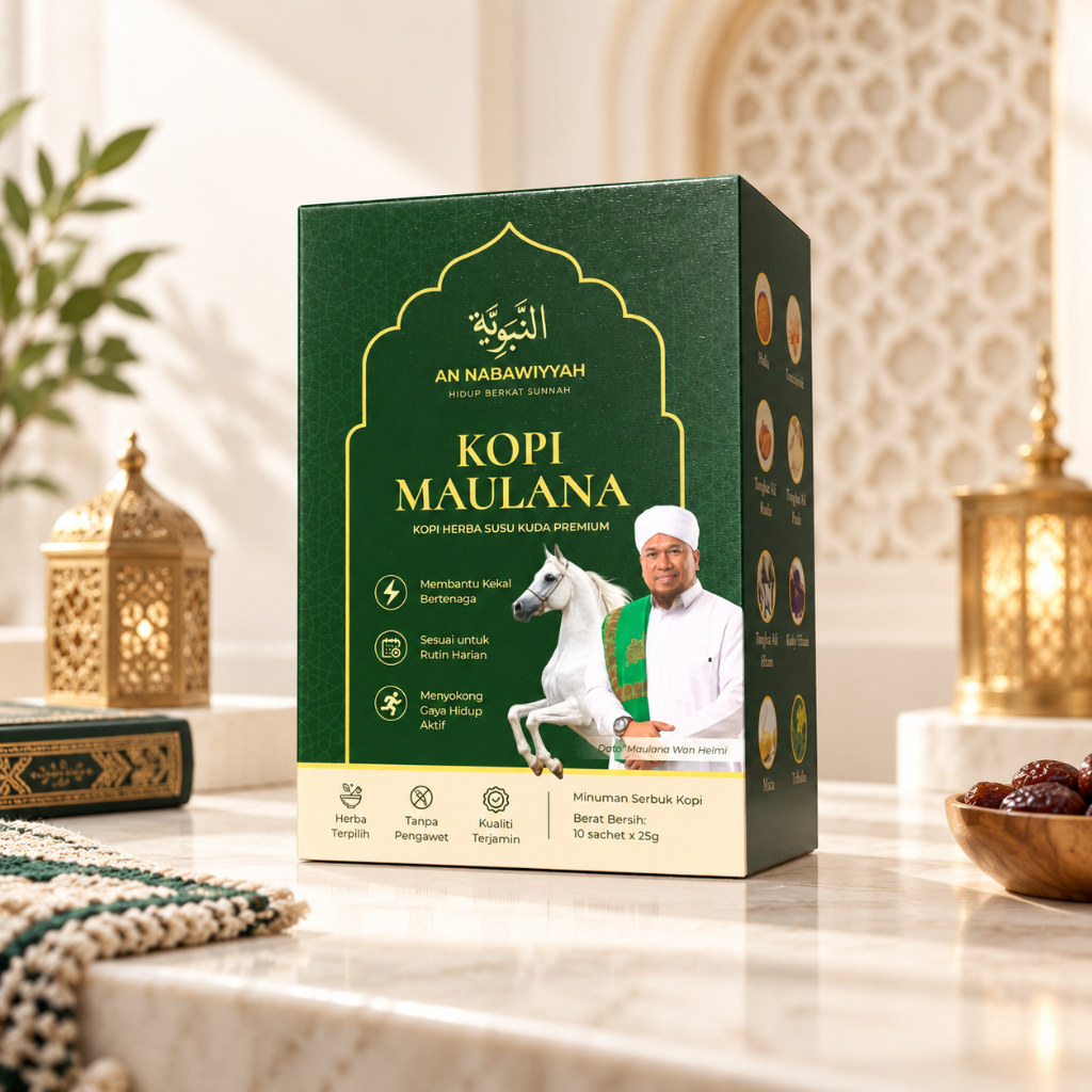 Kopi Maulana Coffee Herba Stamina Lelaki dan Tongkat Ali Susu Kuda Original