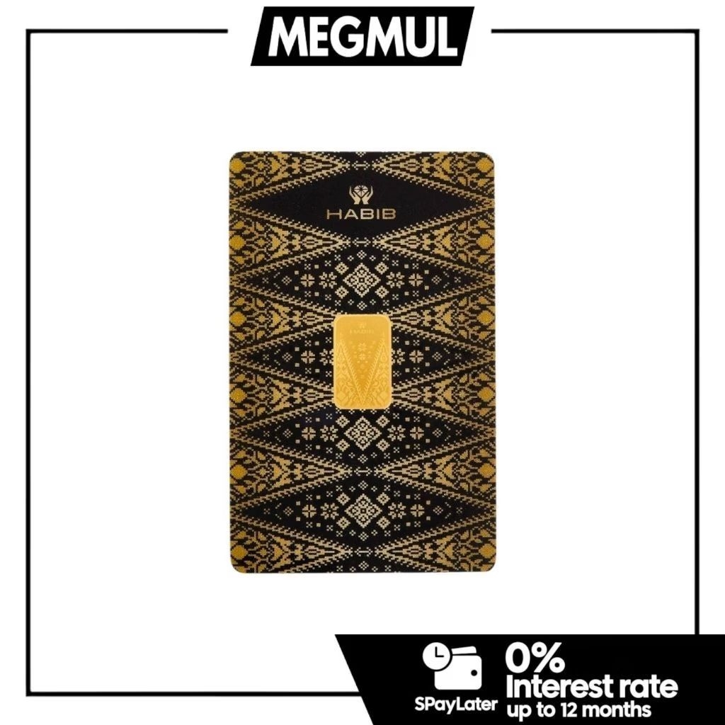 HABIB 2.5g 999.9 Gold Bar (Songket Black) Habib Gold Bar - Limited&hellip;
