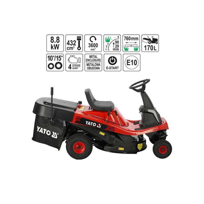 YATO YT85550 30" 170L PETROL ENGINE LAWN MOVER MESIN KERETA POTONG RUMPUT CWH TOOLS SDN BHD