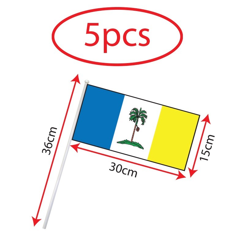 5PCS Pulau Pinang Hand Hold Flag, Hand Held Flag, Hand Flag, Bendera Tangan