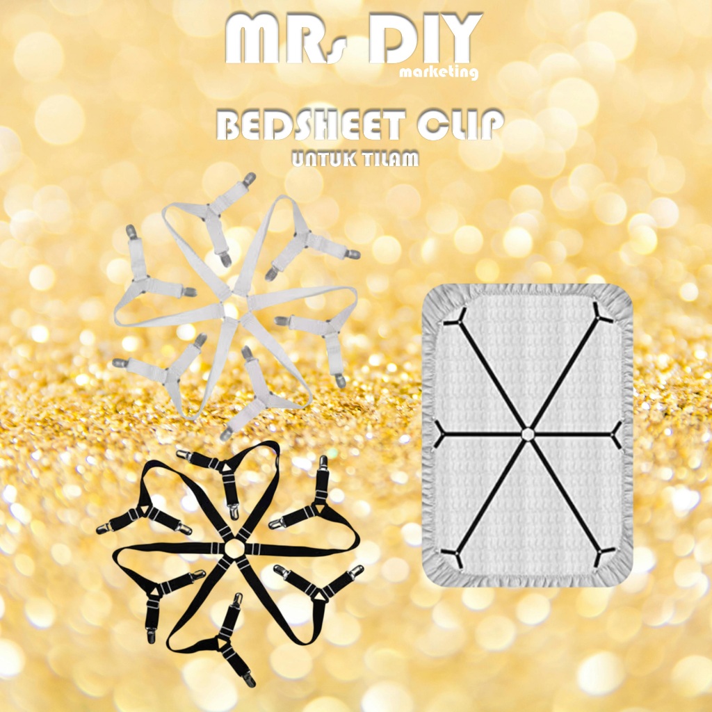 BEDSHEET CLIP (1 SET) . KLIP CADAR . CLIPPER HOLDER . MATTRESS CLIP . KLIP TILAM