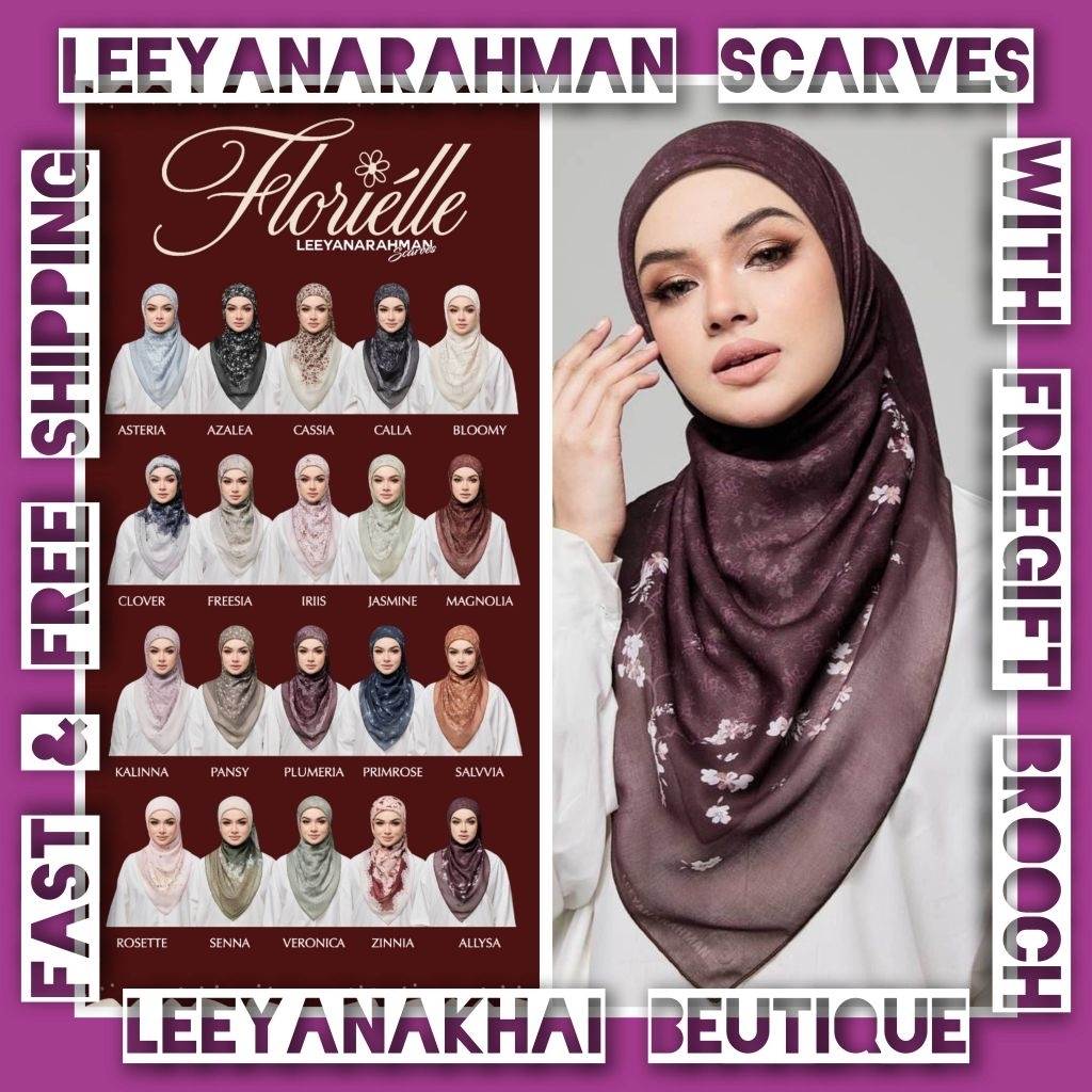 [ORIGINAL ?] Tudung Bawal Leeyanarahman Scarves Cotton | LR Florielle | Arabesque | Ramadhan | Rosalinda | Bicara Hati✨