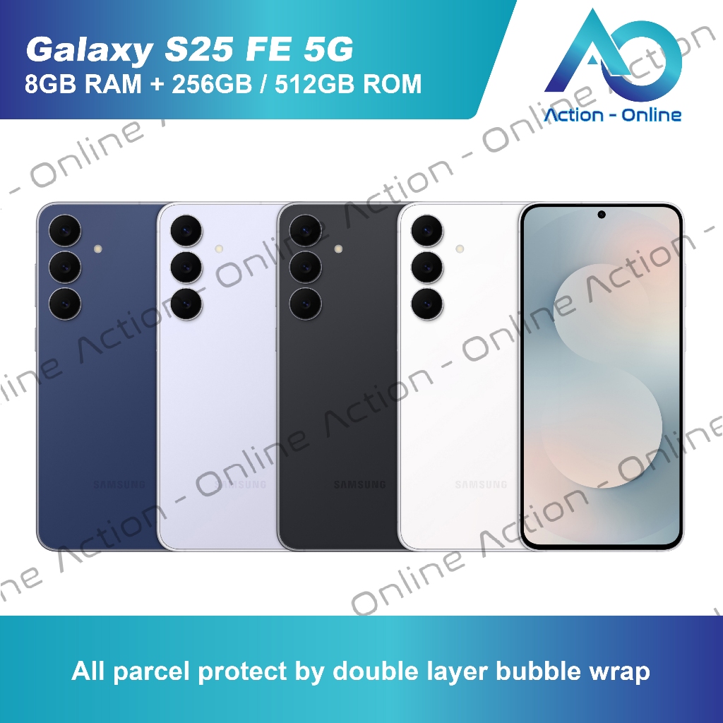 (Ready Stock) Samsung Galaxy S25 FE 5G Smartphone  (8GB RAM + 256GB / 512GB ROM) - 1 Year Warranty by Samsung Malaysia