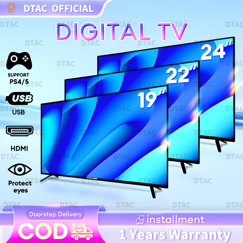 Televisyen Pintar DTAC  Smart Android Goggle Netflix 40"Inch Tv Murah – FHD LED | VGA | HDMI | USB |