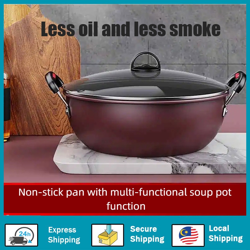 Multi Functional Periuk Masak Tidak Melekat Non Stick Cooking Pot for Induction and Gas 26 30CM German Quality 炖煮锅 高质量锅具