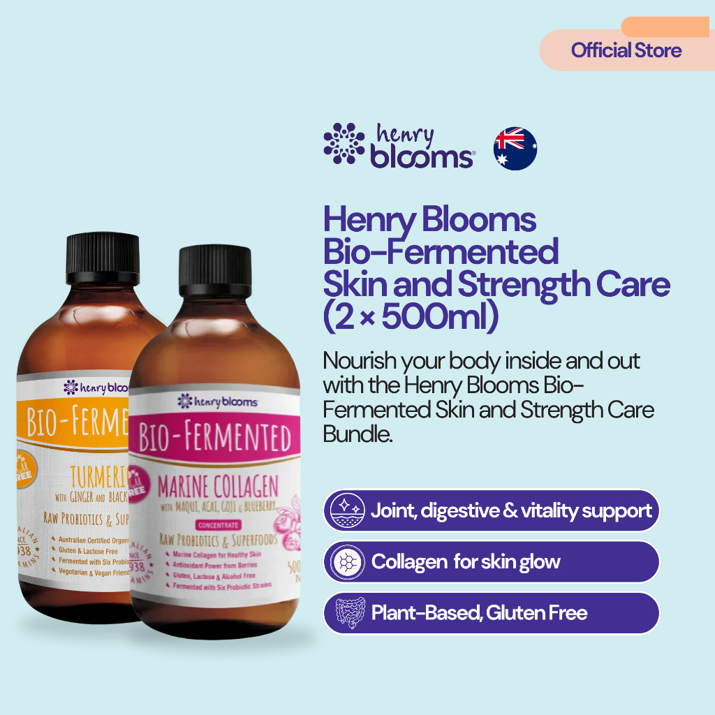 Henry Blooms Bio-Fermented Skin and Strength Care (2 x 500ml)