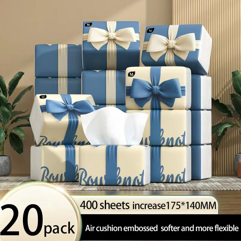 【20 Pack】(Cute Tunduk Tissue) 300 terbuka tisue cheerful tissue AIR-cushion tissue Kitchen, Baby Use, Comfort, tissue th
