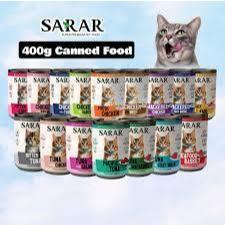 Sarar Cat Can Food 400g / Makanan Kucing Basah / Cat Wet Food