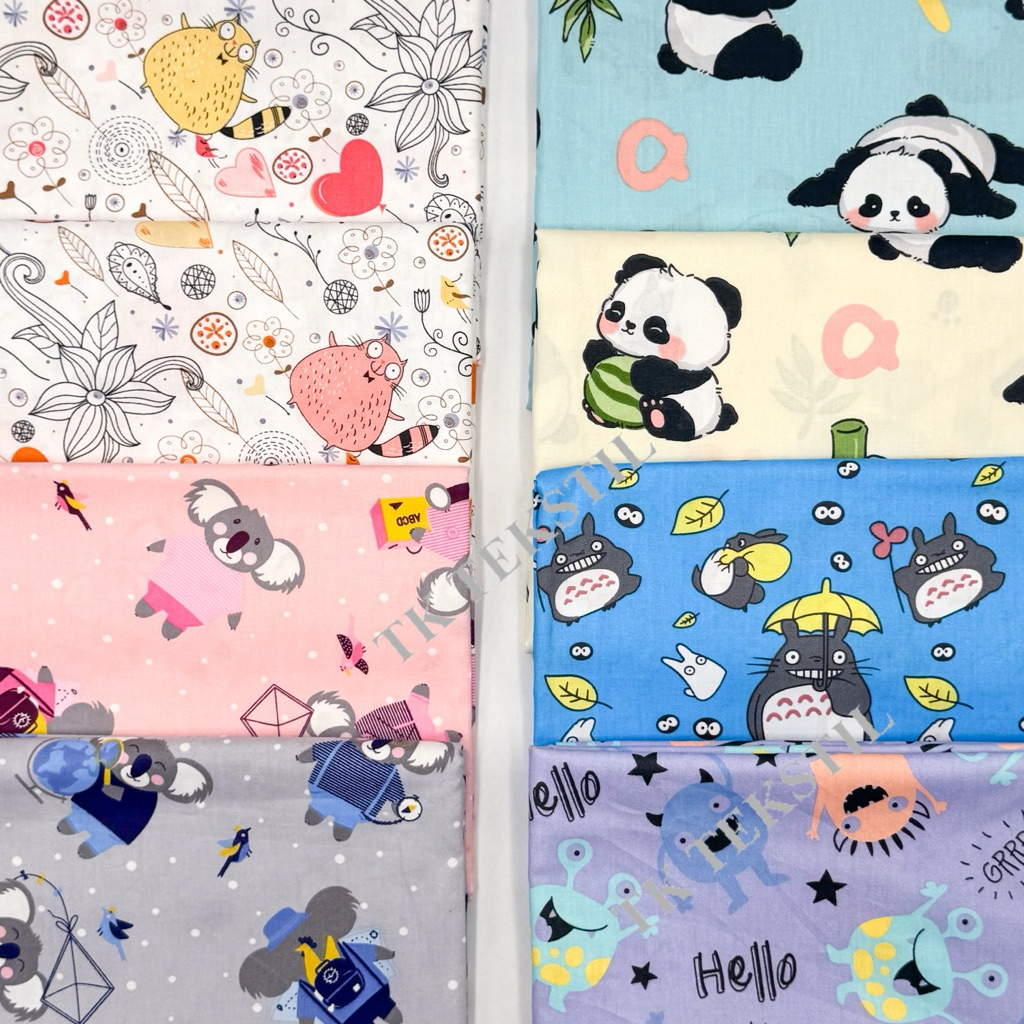 Kain Cotton Bidang 60"/ Cotton Twill 60" /  Lightweight Cotton Twill - 60” wide cat CTOON