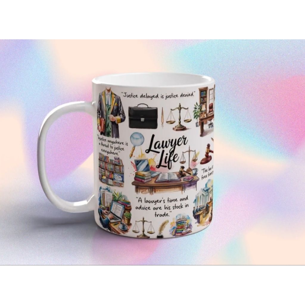 Lawyer Life Mug ✨ MUG CUSTOM PRINTING – HADIAH UNIK & EKSKLUSIF ✨