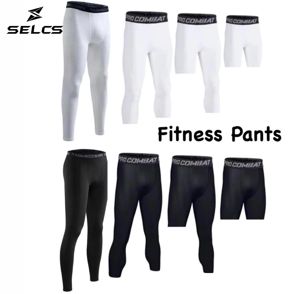 Pro Combat Tight Pant Man Sport Legging Men Seluar Tight Lelaki Bola Compression Pants Men Tight Gym Fitness