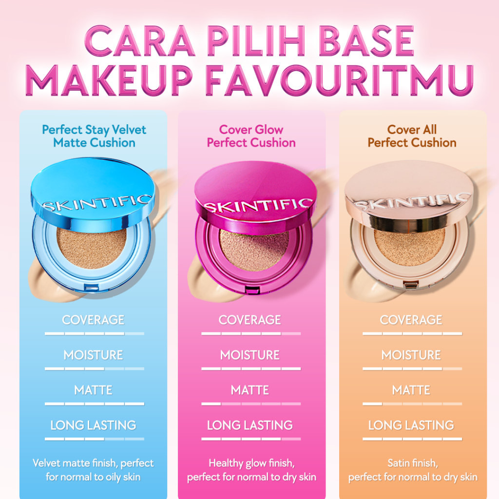 【TOP Cushion Series】SKINTIFIC Cushion Foundation Long-lasting Oil control Concealer Full coverage oily skin Healthy Glow