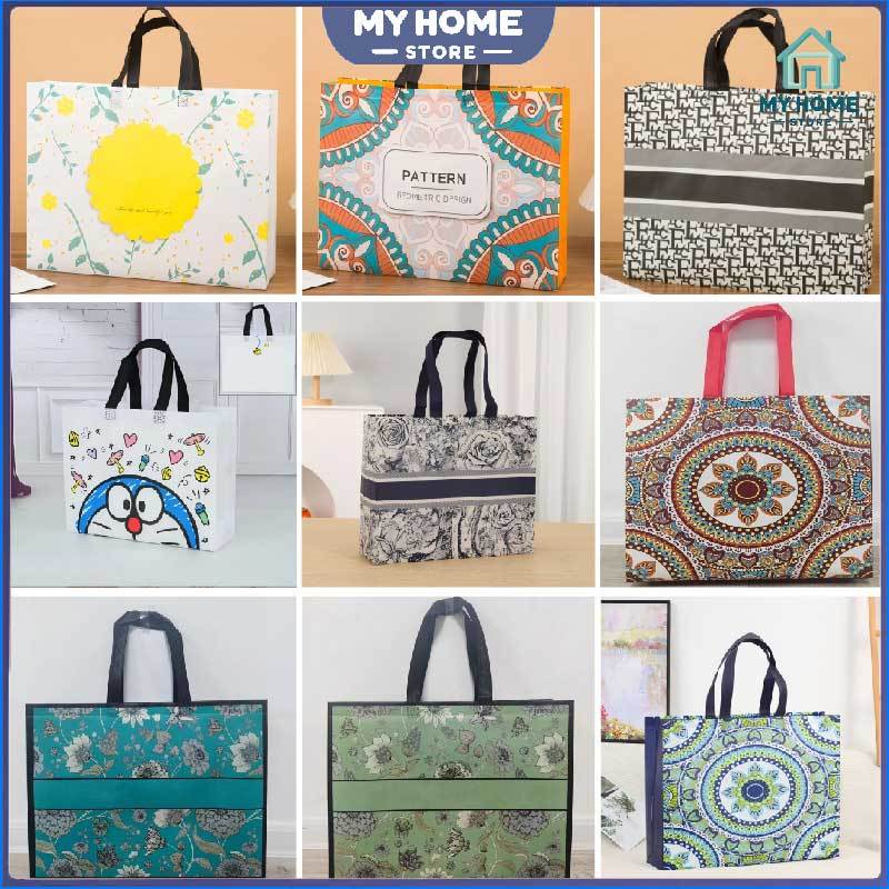 10Pcs Eco Friendly Reusable Non-Woven Bags Suitable For Party Wrapping Birthday And Wedding Gift Bags