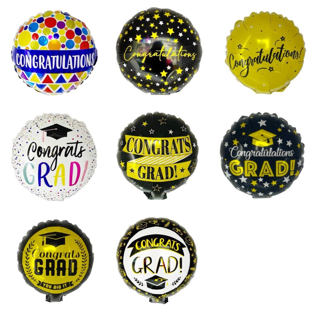 MJS - FOIL BALLOON 6 INCH GRADUATION READY STOCK