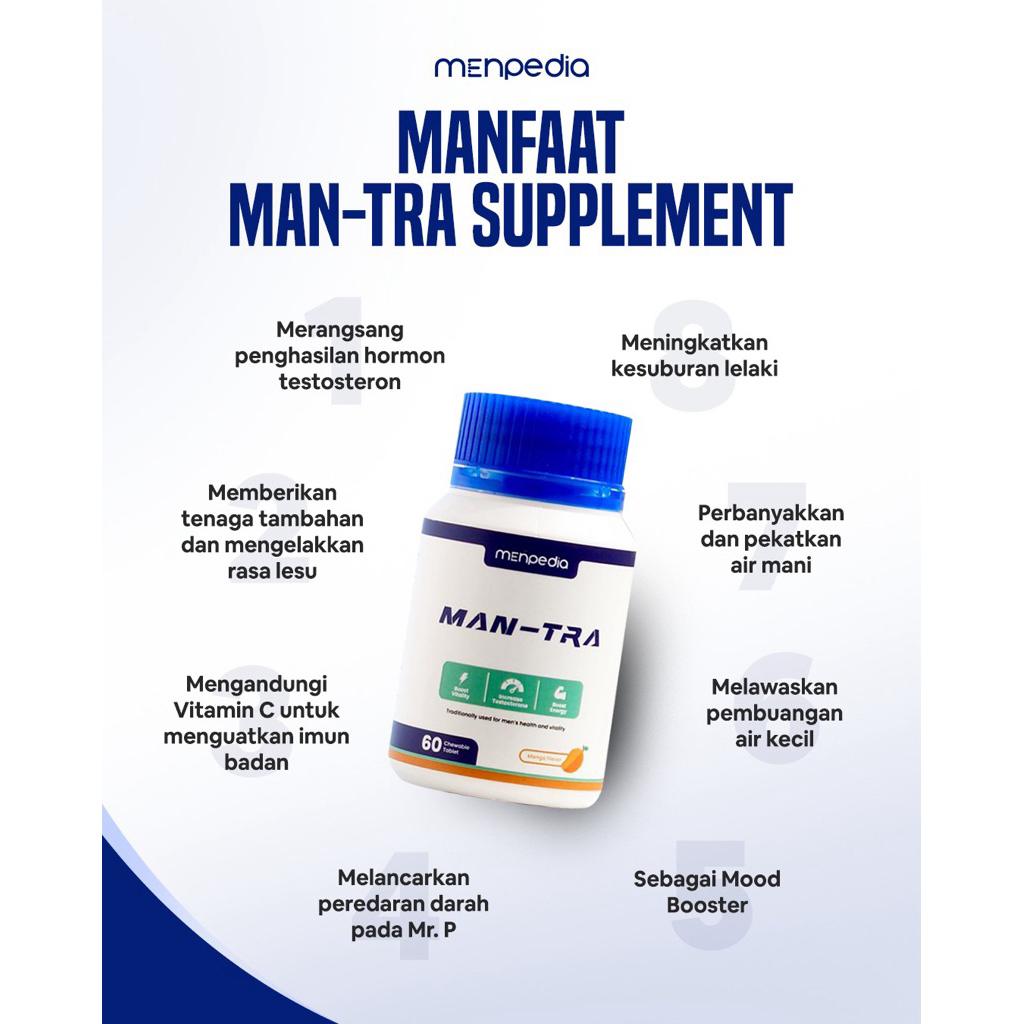 Menpedia ManTra Tongkat Ali Tablets for Men