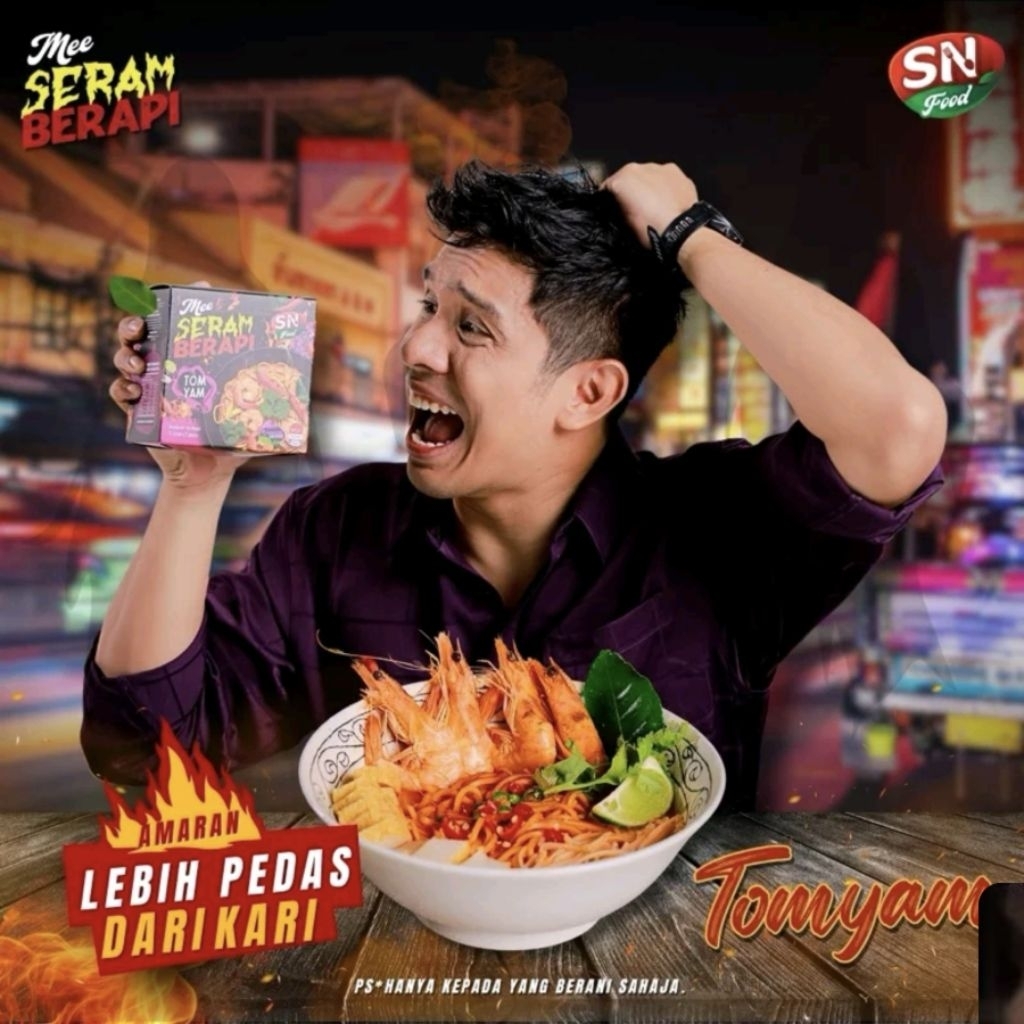 Mee Seram Berapi Kari / Tomyam organic mee sembang seram