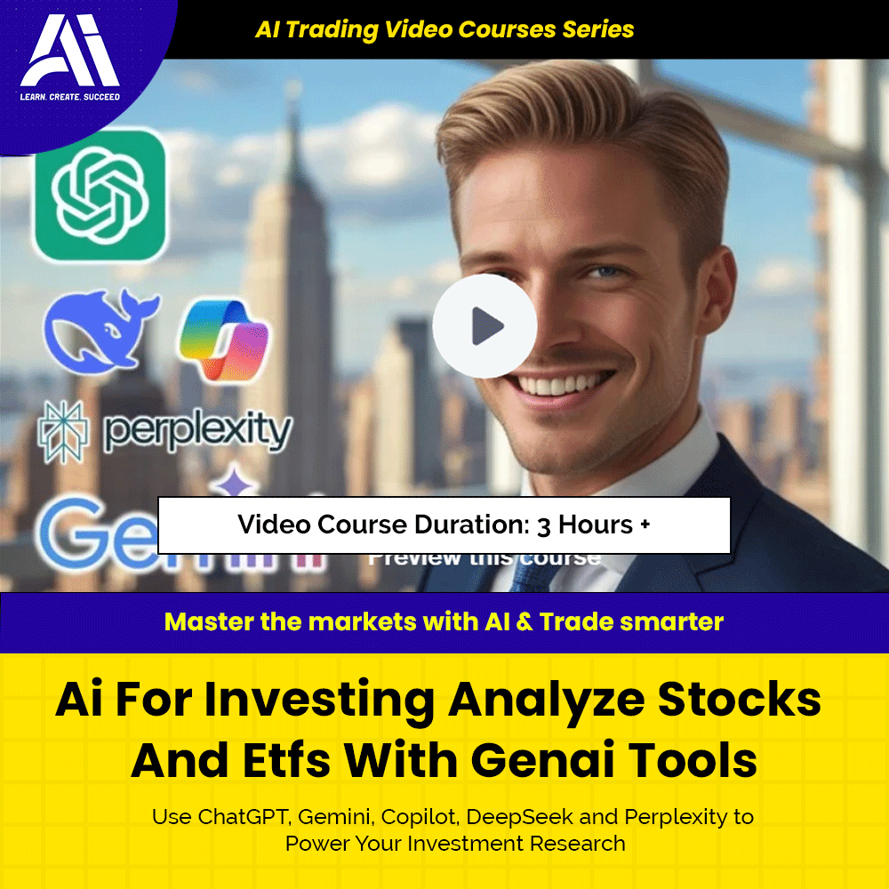 AI Trading Video Course - Ai For Investing Analyze Stocks And Etfs With Genai Tools | Learn Ai Trading Course