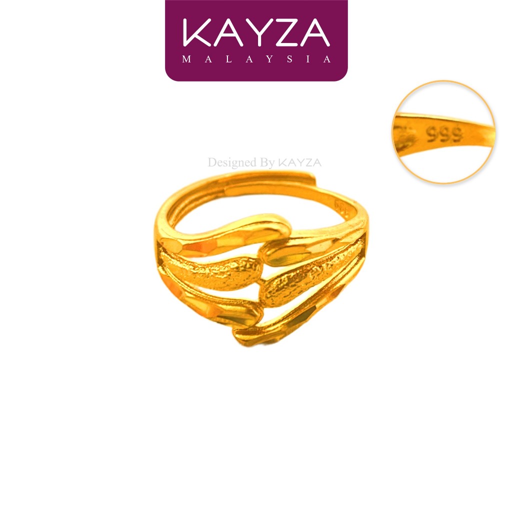 405R (2.7g) KAYZA Angel Hold Ring Handcrafted Designs in Vietnamese Emas