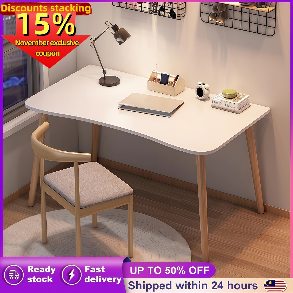 ?AH Modern Study Table Home Office Desks Nordic Computer table﻿ Living Room Writing desk Meja Belajar Meja Komputer 学习桌