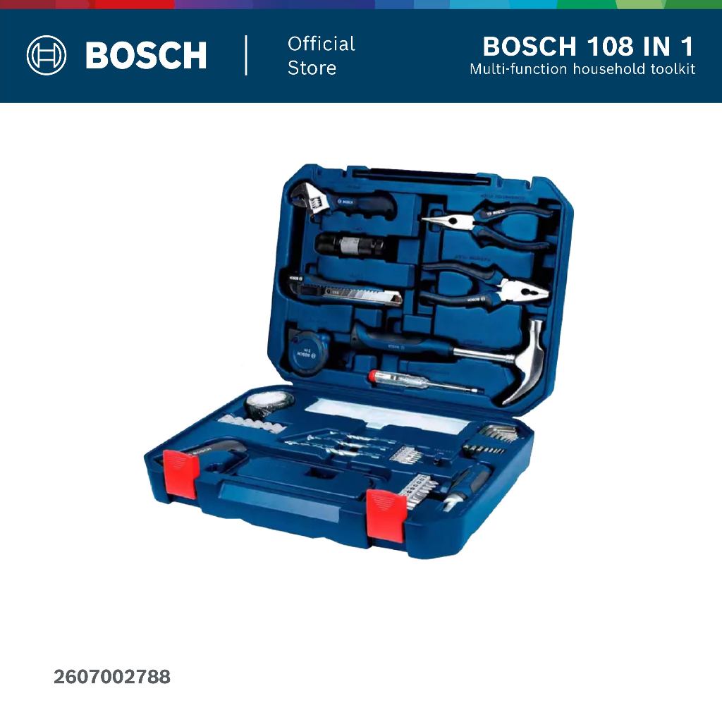 BOSCH 108-In-1 Multi-Function Household Tool Kit - 2607002788