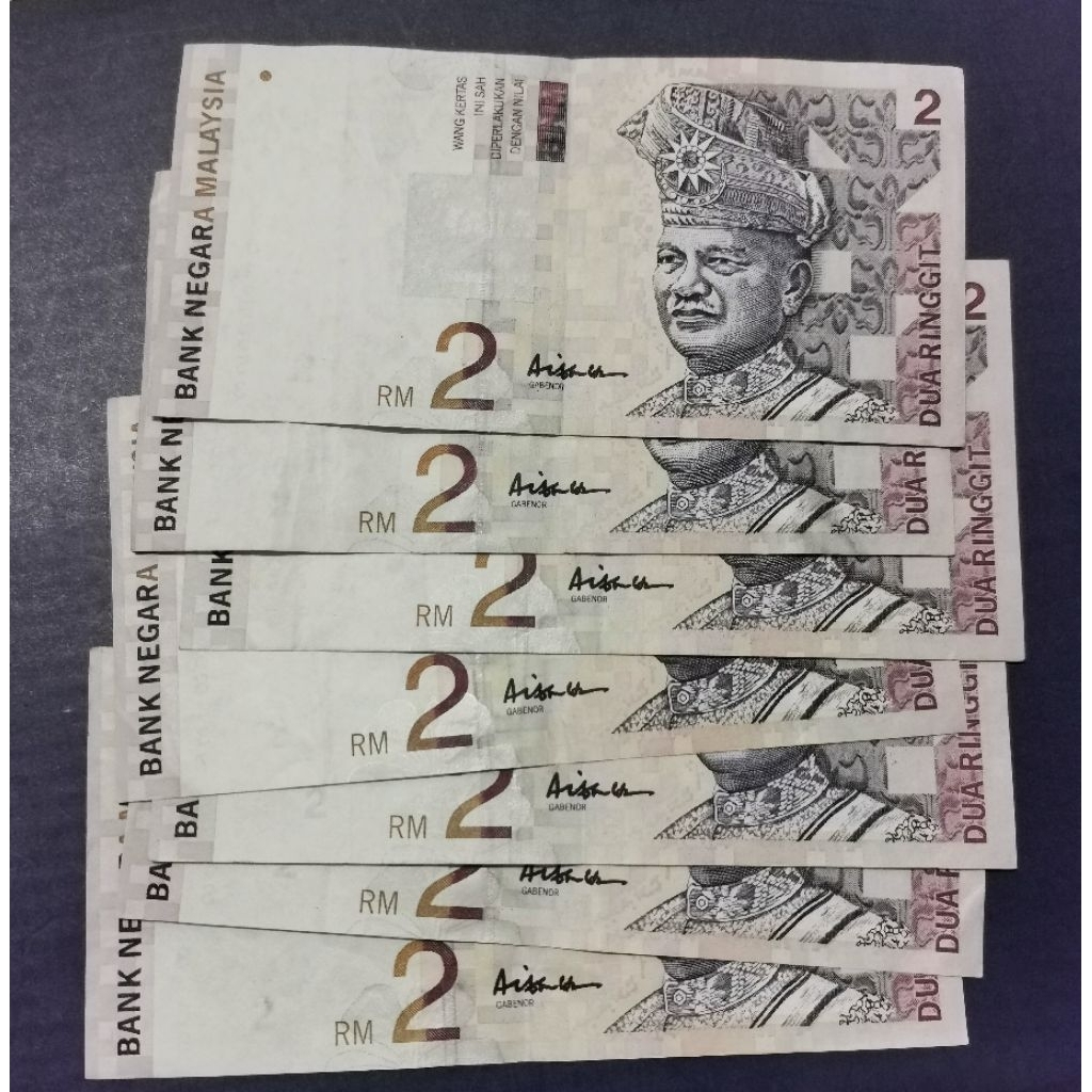 Offer Banknote Malaysia Rm2 Siri 10 Condition VF Seperti di gambar