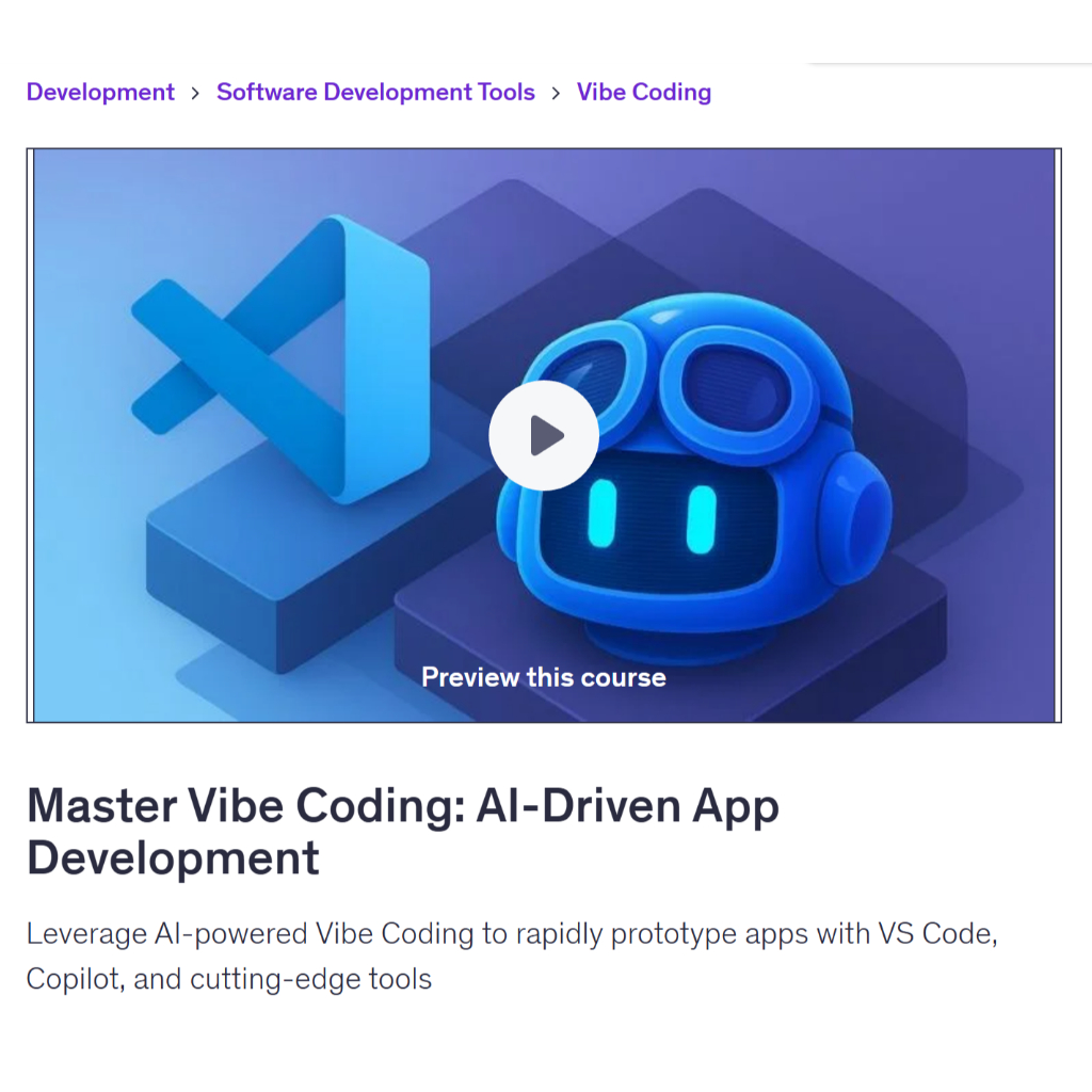 Vibe Coding Video Course- Master Vibe Coding: AI-Driven App Development | Coding With Ai Coding Video Lessons