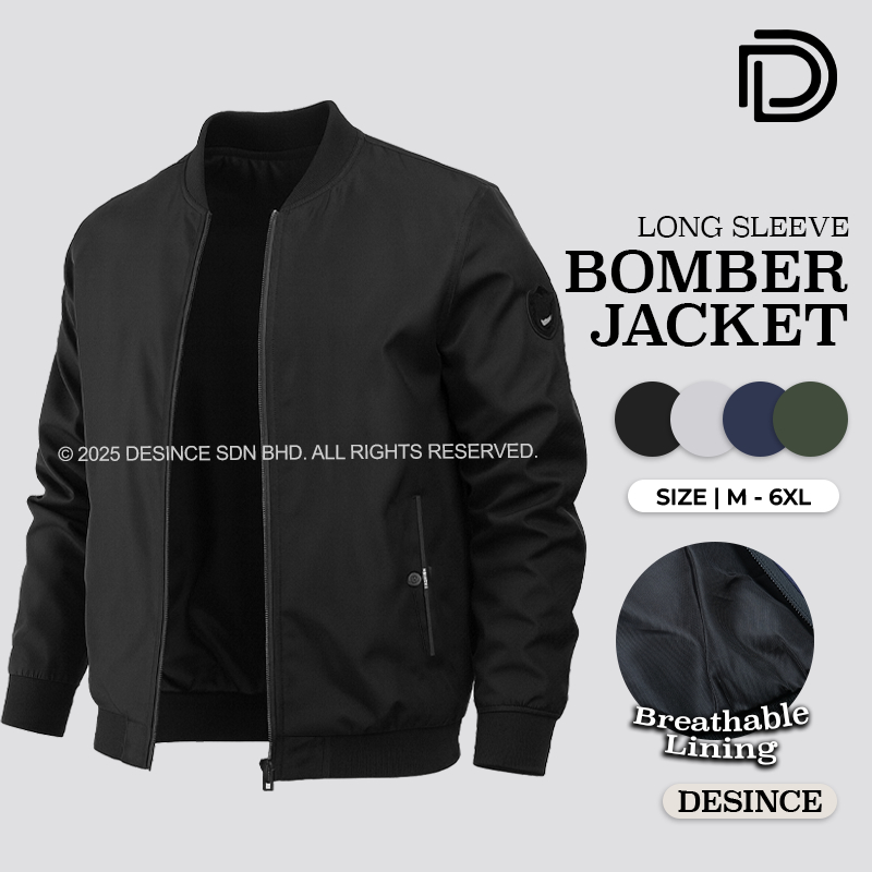 ?? DESINCE Men Jacket Long Sleeve Man Outerwear Coat Black Blue Green Jackets Men Top Jaket Lelaki MT 162