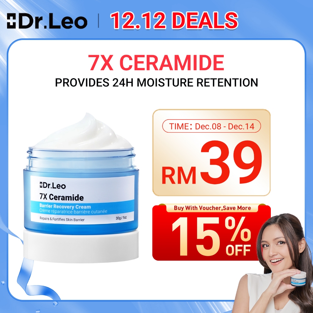 [New Launch]Dr.Leo 7x Ceramide Barrier Recovery Cream Krim Pemulih Pengukuh Pelindung Kulit 30g