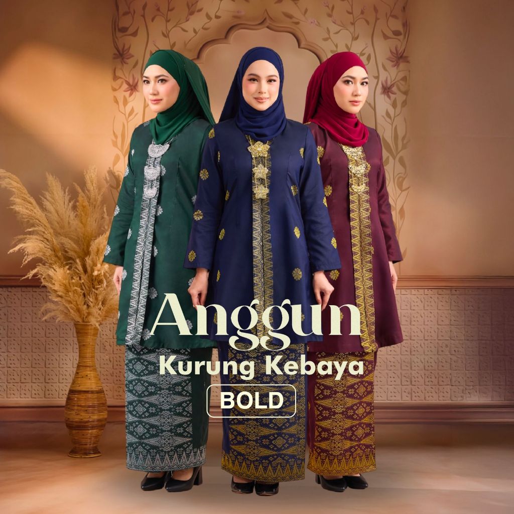KURUNG SONGKET ANGGUN (KEBAYA) RTW | Songket Tenun Asli | Soft Premium Cotton
