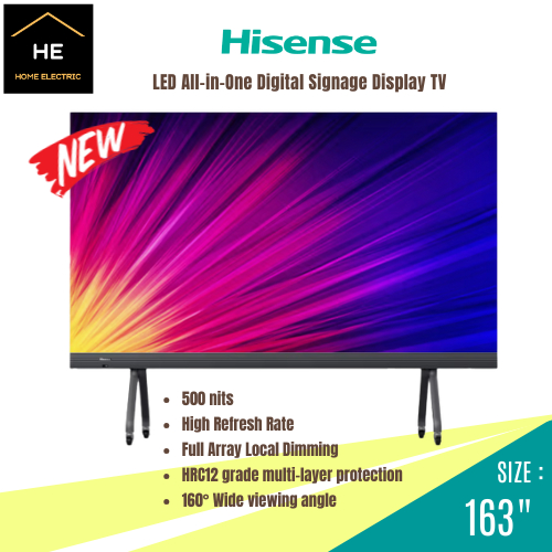 *NEW* Hisense 163" Full HD HDR All-in-One LED Signage Commercial Display TV  HAIO163