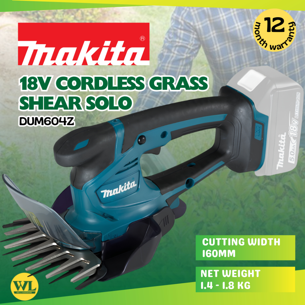 MAKITA DUM604Z 160MM (6-5/16") 18V Cordless Grass Shear Solo (Without Battery & Charger) Mesin Rumput Potong Heavy