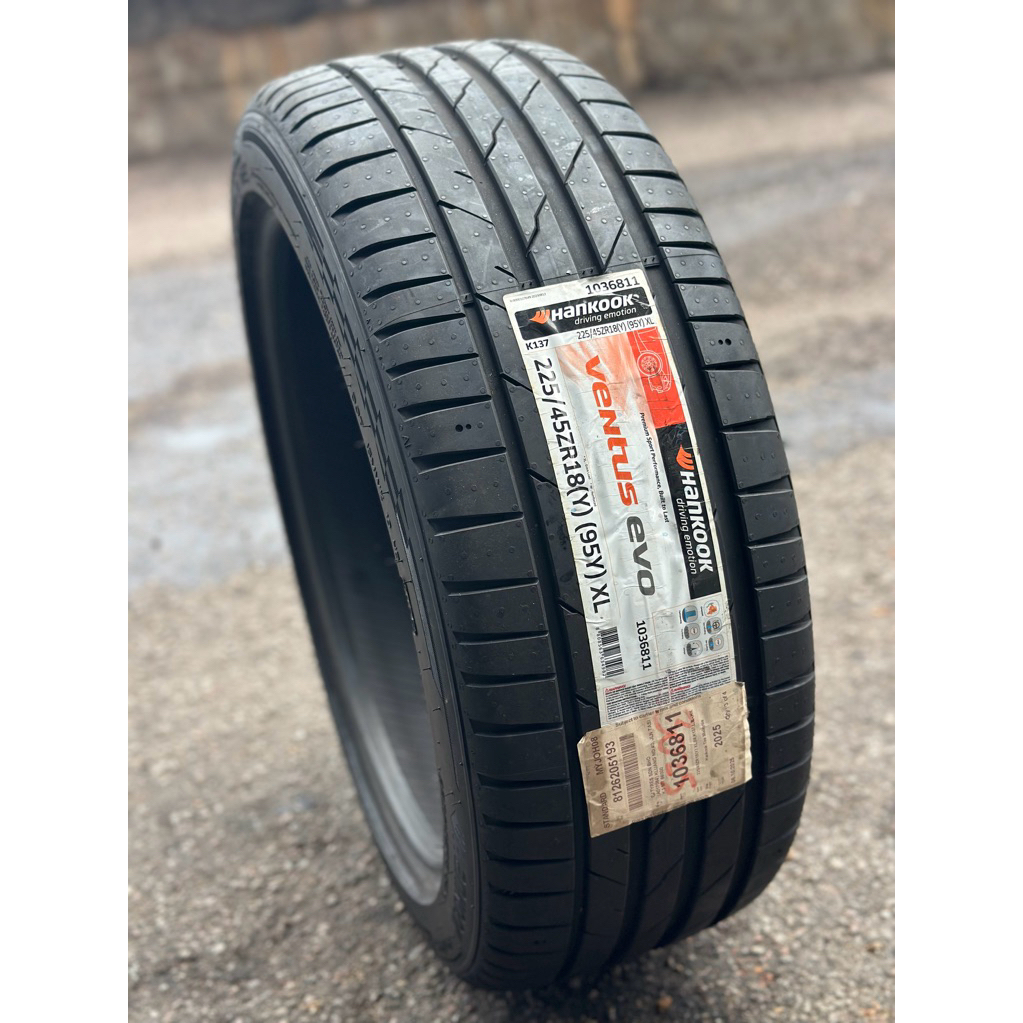 Tayar Hankook 225 45 18,235 40 18,235 45 18,235 60 18 Hankook Ventus Evo k137/k137a Civic camry crv accord x70 x90