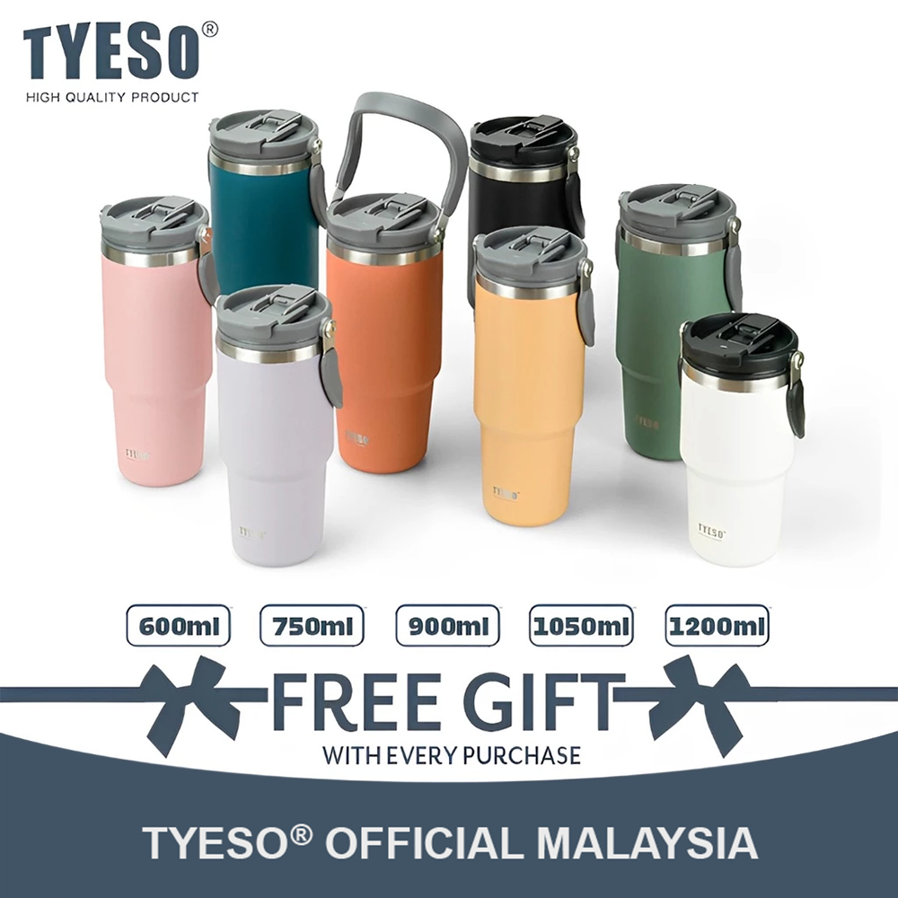 TYESO Vacuum Insulated Tumbler With Handle (600/750/900/1050/1200ml) TS-8826-TS-8830