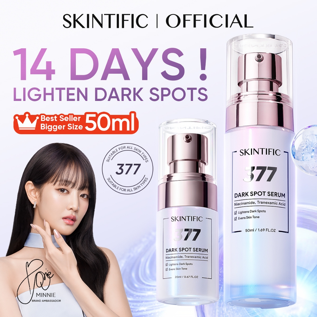 SKINTIFIC Sym White 377 Dark Spot Serum muka with Niacinamide Brightening Whitening Glowing Skincare centella essence