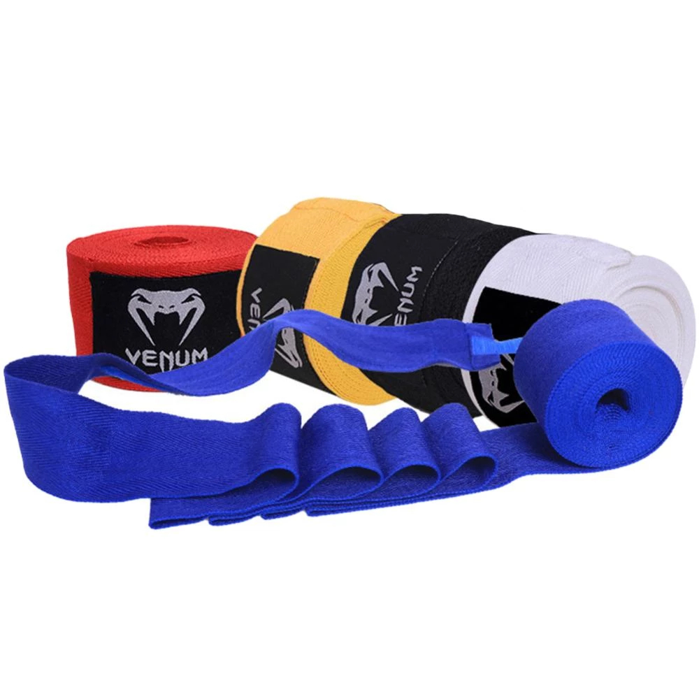 【Ready Stock】3M 5M Cotton Boxing Hand Wraps Micro Elastic Boxing Hand Wraps 2pcs (pair) Muay Thai Wrap Handwrap MMA